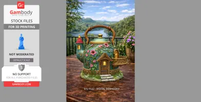 Fantasy Teapot Fairy House – STL File 3D Print