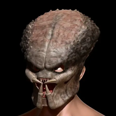 Predator Mask Face Jungle Hunter 1987 scale 1:1 File STL – OBJ for 3D Printer