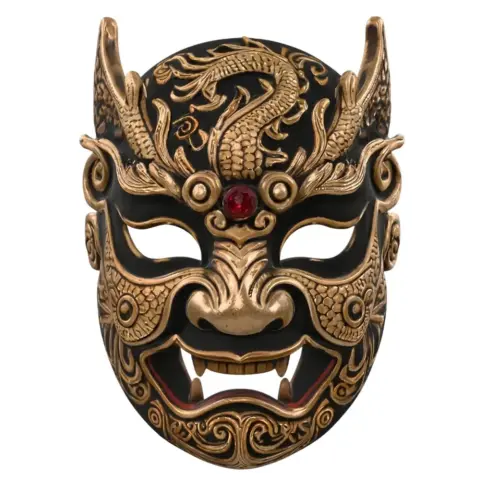 Draco-Oni Mask – 3D Printable Decorative CAD Model