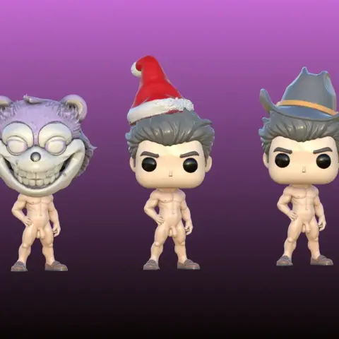 Novelty Funko with interchangeable hats