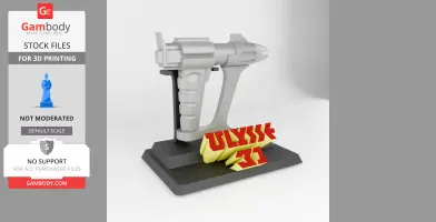 Ulysses 31 Prop Gun/Saber with Display Base 3D Model
