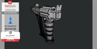 Ulysses 31 Prop Gun/Saber with Display Base 3D Model