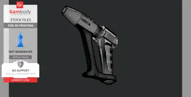 Ulysses 31 Prop Gun/Saber with Display Base 3D Model