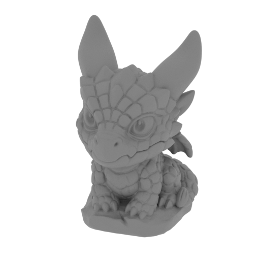 stone baby dragon.stl