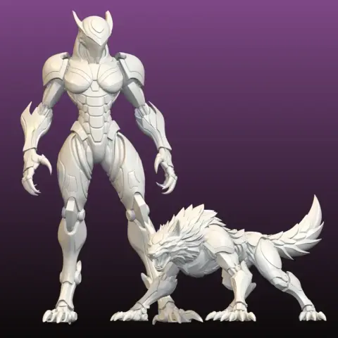 CyB and Cybdo her Wolf