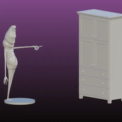 Marcus the worm, and the incorrect cabinet jewelry box