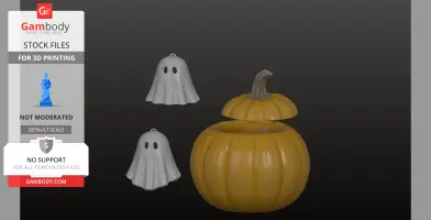 Flying Halloween ghost