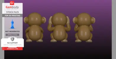 See no evil, Hear no evil, Speak no Evil Monkey set