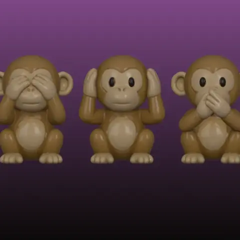 See no evil, Hear no evil, Speak no Evil Monkey set