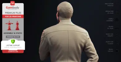 Jean-Luc Picard Standing 3D Printer Files | Assembly