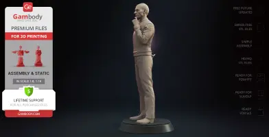 Jean-Luc Picard Standing 3D Printer Files | Assembly