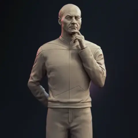 Jean-Luc Picard Standing 3D Printer Files | Assembly