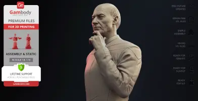 Jean-Luc Picard Standing 3D Printer Files | Assembly