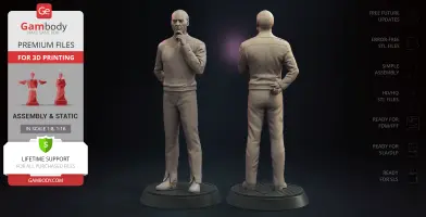 Jean-Luc Picard Standing 3D Printer Files | Assembly