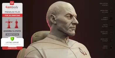 Jean-Luc Picard Sitting 3D Printer Files | Assembly