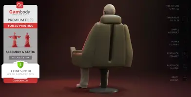 Jean-Luc Picard Sitting 3D Printer Files | Assembly