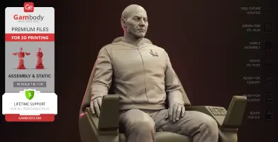 Jean-Luc Picard Sitting 3D Printer Files | Assembly