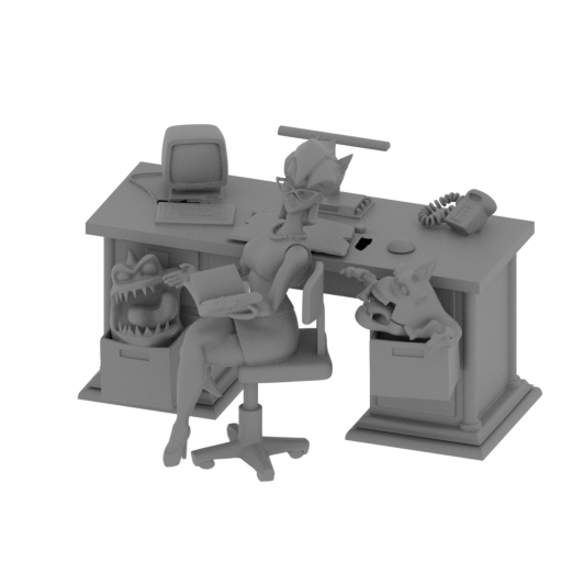 The Real Ghostbusters Set Janine.stl