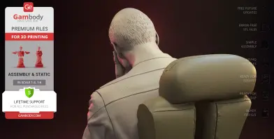 Captain Picard Bust & Facepalm Bust 3D Printer Files | Assembly