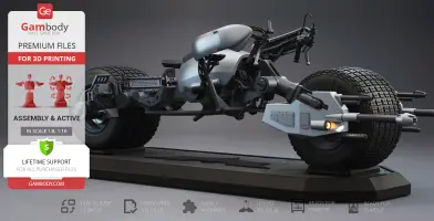 Batpod 3D Printer Files | Assembly + Action