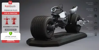 Batpod 3D Printer Files | Assembly + Action