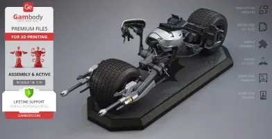 Batpod 3D Printer Files | Assembly + Action