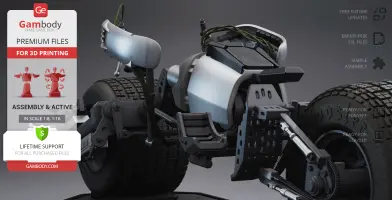 Batpod 3D Printer Files | Assembly + Action