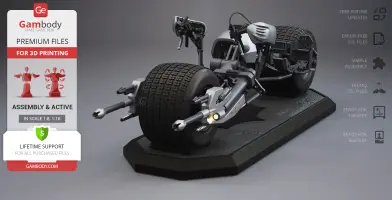Batpod 3D Printer Files | Assembly + Action