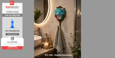 Dragon Wall Hook – STL File for 3D Printing