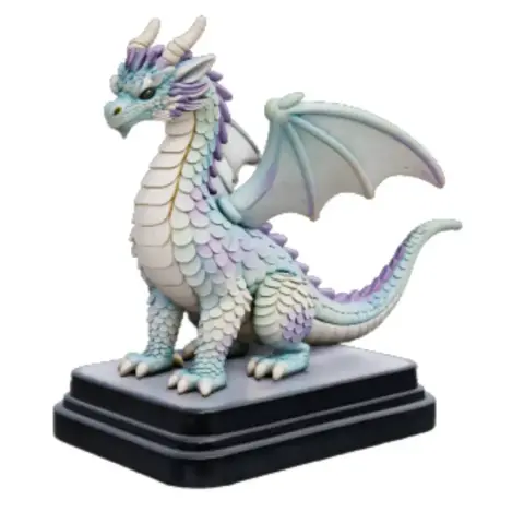 Pastel Stylized Western Dragon – 3D Printable Fantasy Model