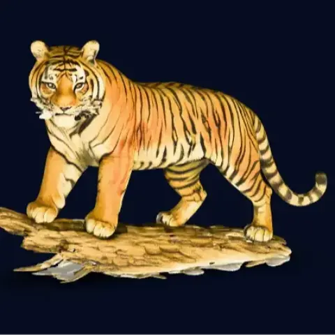 Tiger – 3D Printable Wildlife Animal Model