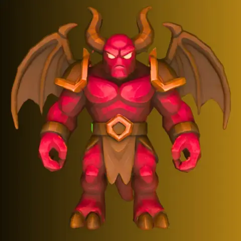 Demon – 3D Printable Dark Fantasy Model
