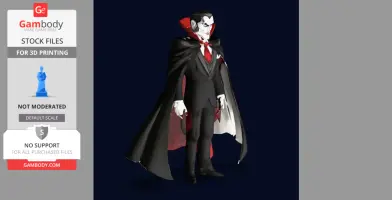 Vampire – 3D Printable Dark Fantasy Character Model