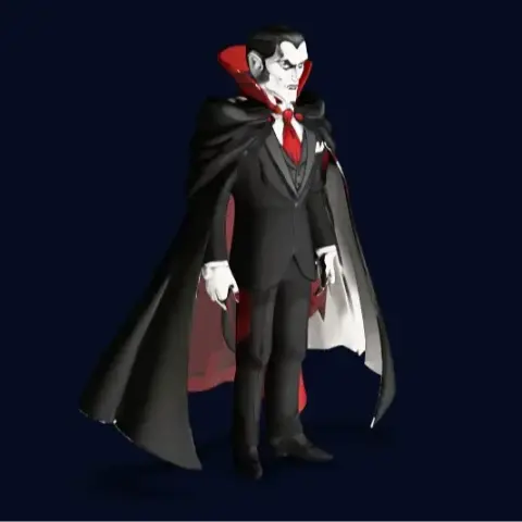 Vampire – 3D Printable Dark Fantasy Character Model