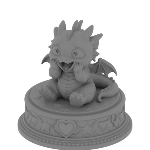 Exited Baby Dragon.stl