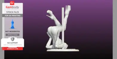 Red Latex on Pole with loose base