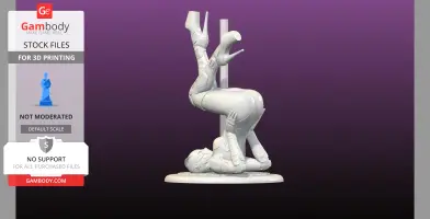 Red Latex on Pole with loose base