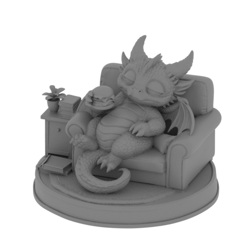 Lazy Dragon.stl