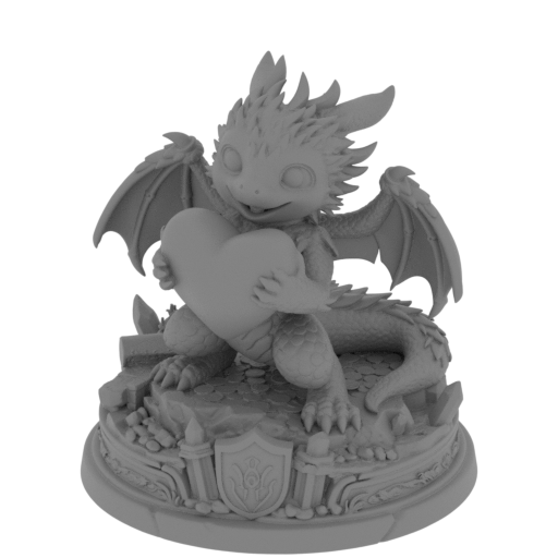 Heart Love Dragon.stl