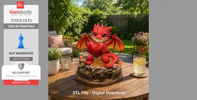 Love Dragon STL File for 3D Printing
