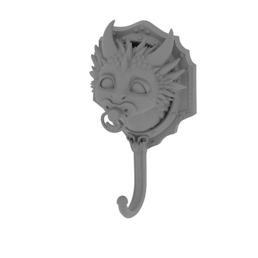 Baby Dragon Hook.stl