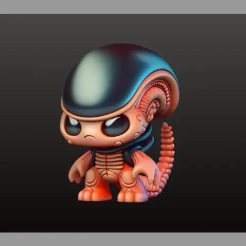 Baby Xenomorph 3D Model