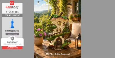 Enchanted Apple Core House STL File for 3D Printing