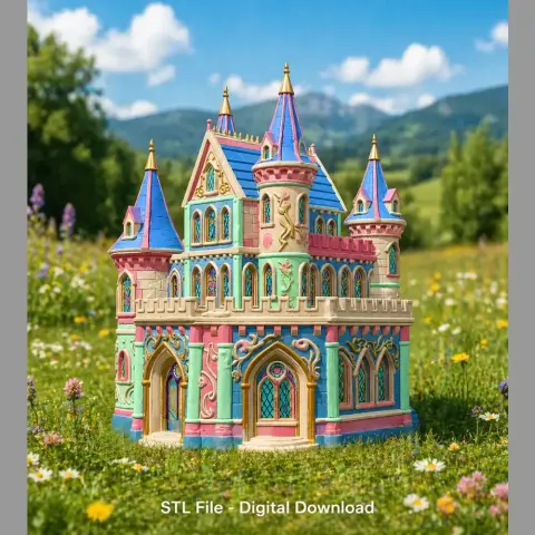 Fantasy Princess Castle – STL File for 3D Printing