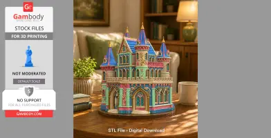 Fantasy Princess Castle – STL File for 3D Printing