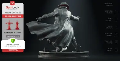 Spider-Man Noir 3D Printer Files | Assembly