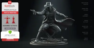 Spider-Man Noir 3D Printer Files | Assembly
