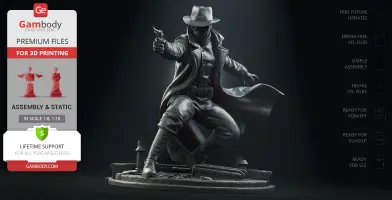 Spider-Man Noir 3D Printer Files | Assembly