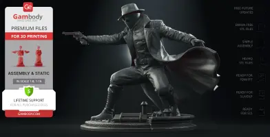 Spider-Man Noir 3D Printer Files | Assembly