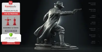 Spider-Man Noir 3D Printer Files | Assembly